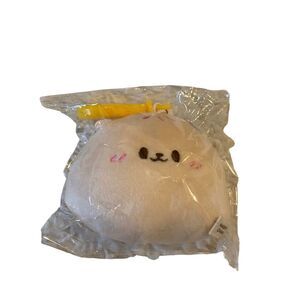 Cute Koran Stuffed Animal Design Bag/Luggage Charm. Cream. OS. Kidcore. Plushie.